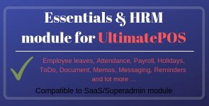 Essentials module for ultimatepos
